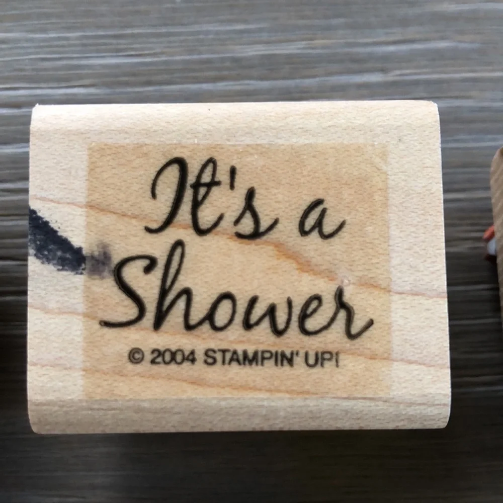 “Baby’s shower “ Set of 8 Stamping Up Scrapbook Wooden Rubber Stamps - Picture 3 of 10